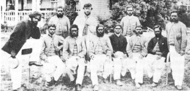 Aboriginal Cricket team at MCG, 1827